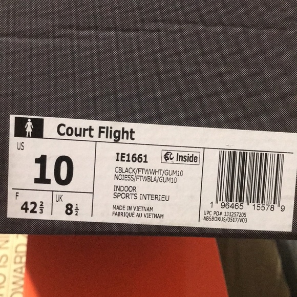 New Addias court flight 10 shoes NEW BNWT - Picture 3 of 10